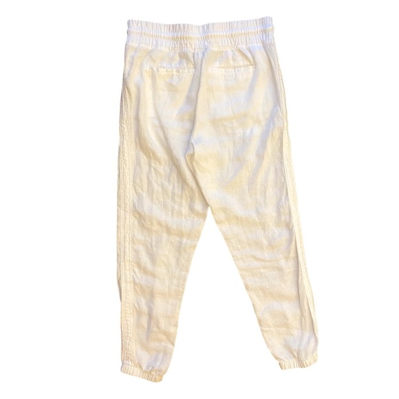 Athleta Womens Cabo Linen Jogger in White Size 6 - Picture 7 of 7